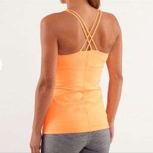 LULULEMON Orange Free to Be Tank Size 4